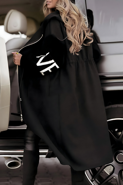 Camilla | Ladies Jacket with Knitted Sleeves and Hood