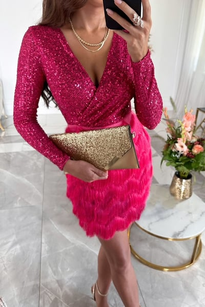Sequin | Fringe Dress