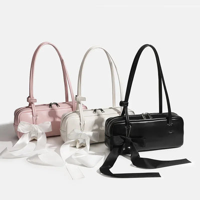 Amorette | Ribbon Accent Shoulder Bag