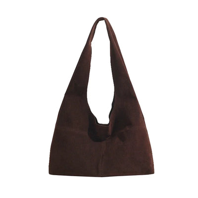 Elisanne | Faux Suede Casual Shoulder Bag