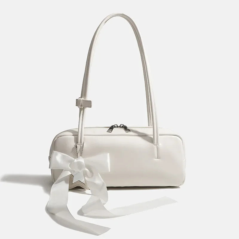 Amorette | Ribbon Accent Shoulder Bag
