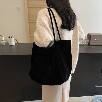 Velana | Suede Shoulder Tote Bag
