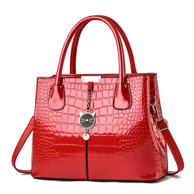 Claribel | Shiny Patent Leather Tote Bag