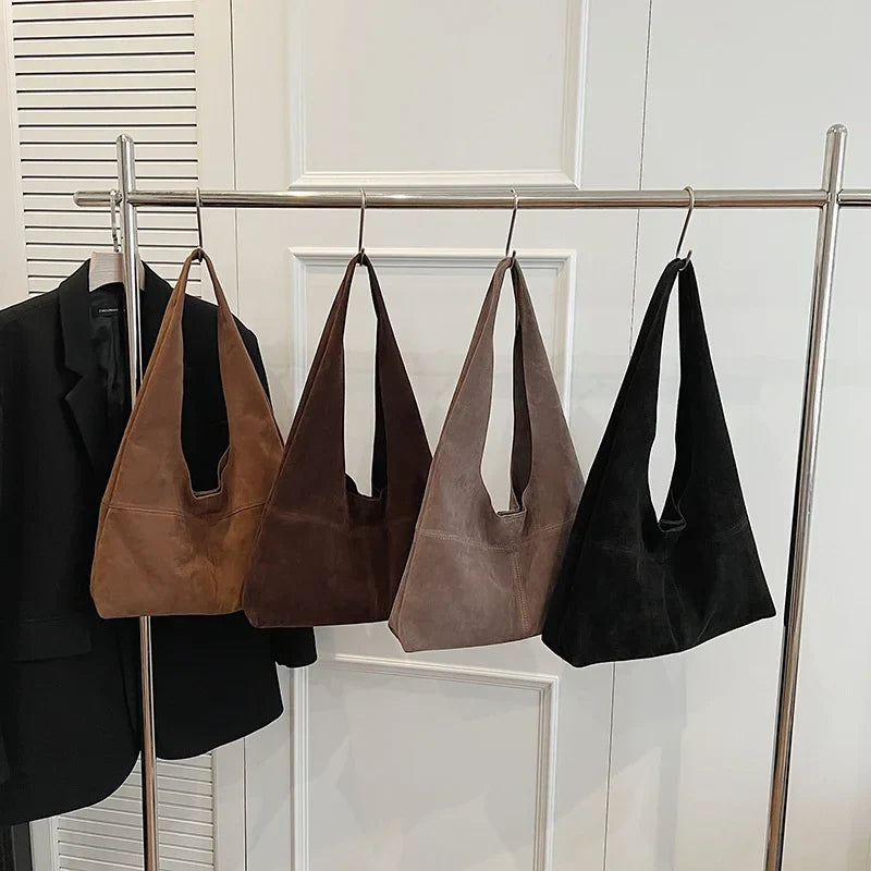 Elisanne | Faux Suede Casual Shoulder Bag