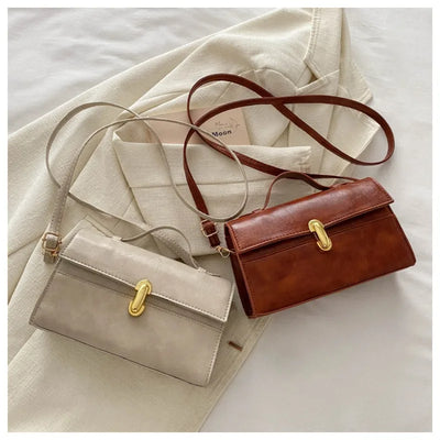 Esme | Retro Lock Buckle Crossbody Bag