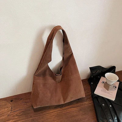 Elisanne | Faux Suede Casual Shoulder Bag