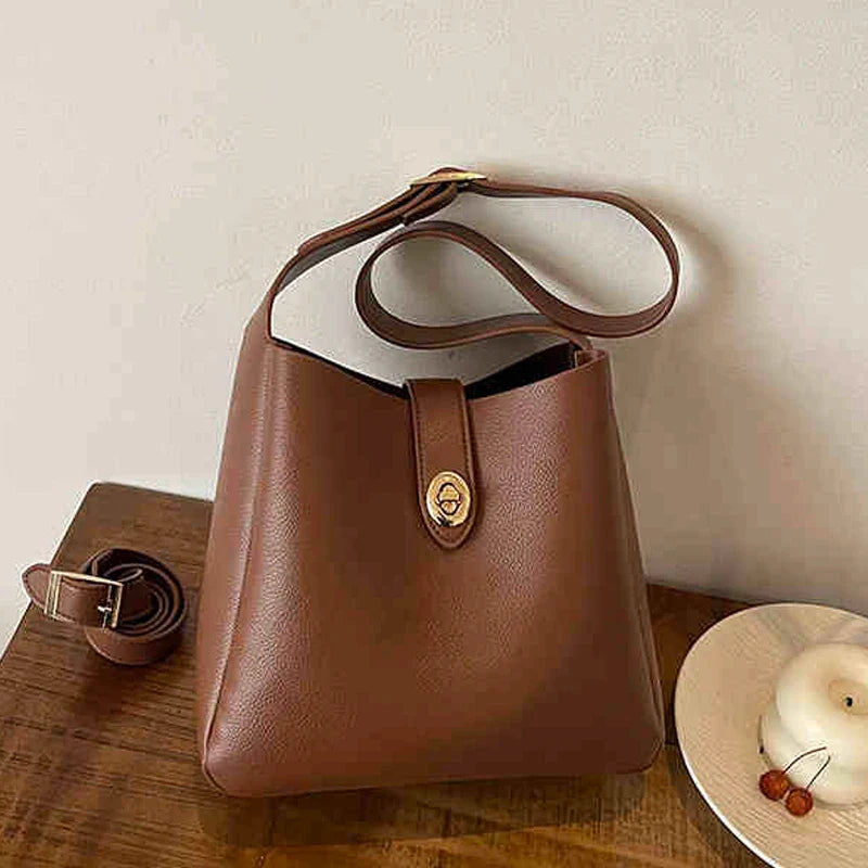 Sabella | Retro Suede Bucket Tote