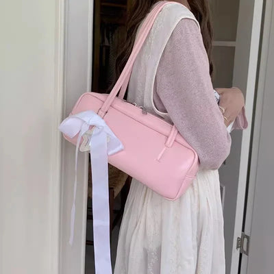 Amorette | Ribbon Accent Shoulder Bag