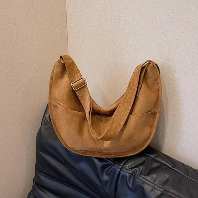 Davana | Suede Crossbody Hobo Bag