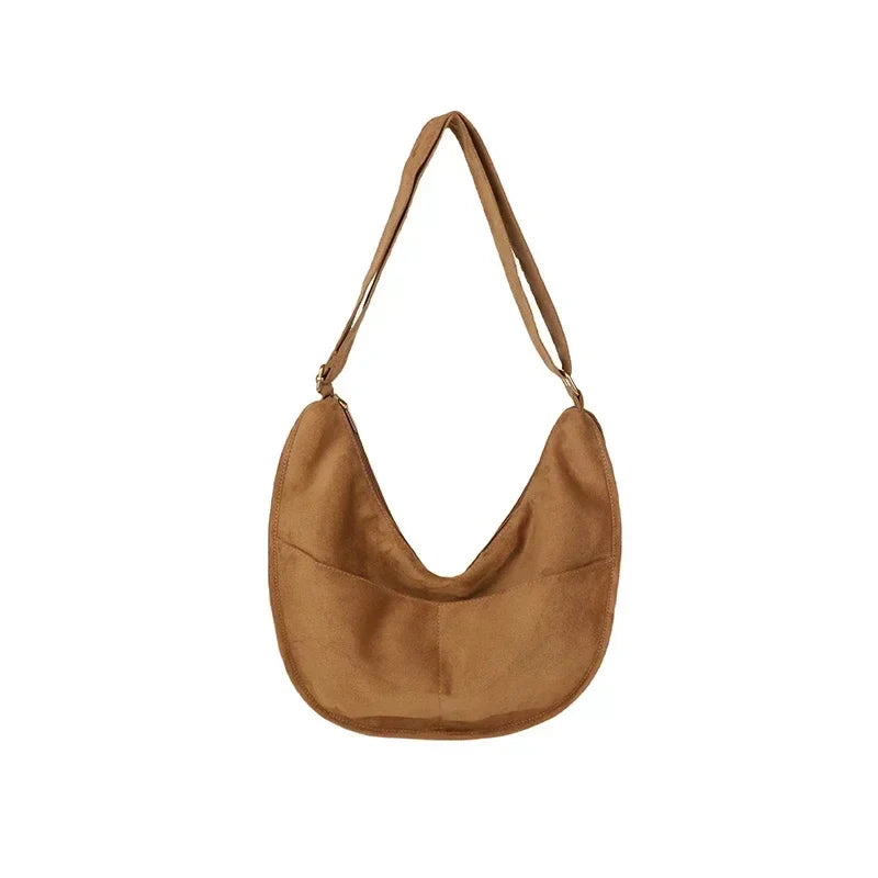 Davana | Suede Crossbody Hobo Bag