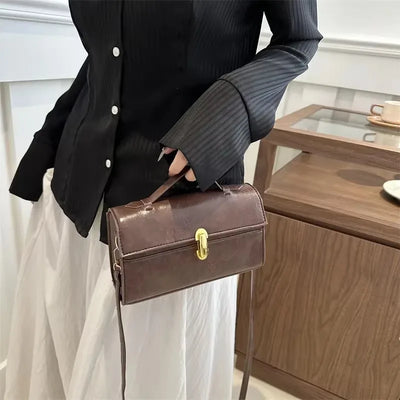 Esme | Retro Lock Buckle Crossbody Bag