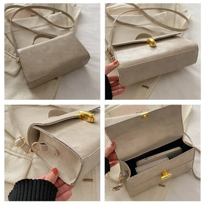 Esme | Retro Lock Buckle Crossbody Bag
