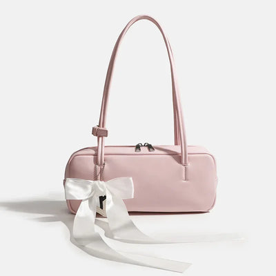 Amorette | Ribbon Accent Shoulder Bag