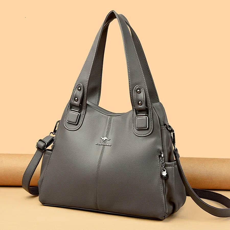Vivienne | Leather Tote Shoulder Bag