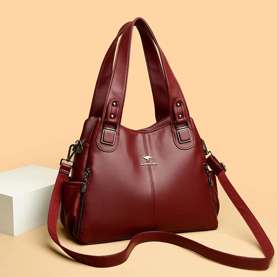 Vivienne | Leather Tote Shoulder Bag