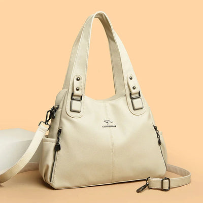 Vivienne | Leather Tote Shoulder Bag