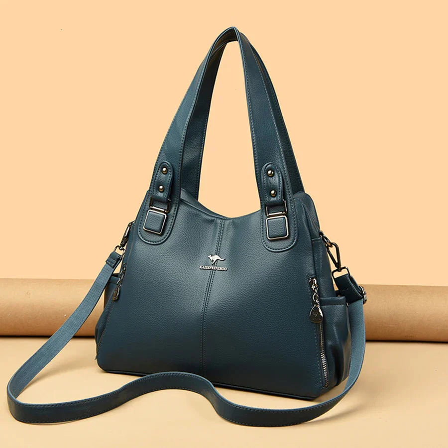 Vivienne | Leather Tote Shoulder Bag