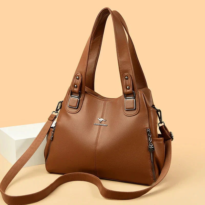 Vivienne | Leather Tote Shoulder Bag