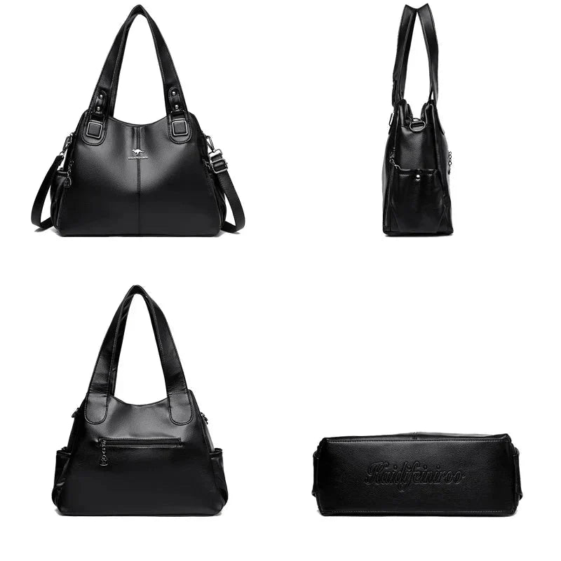 Vivienne | Leather Tote Shoulder Bag