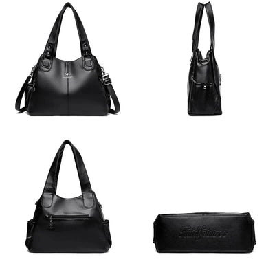 Vivienne | Leather Tote Shoulder Bag