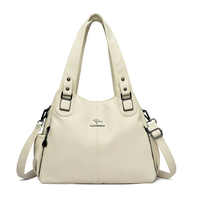 Vivienne | Leather Tote Shoulder Bag