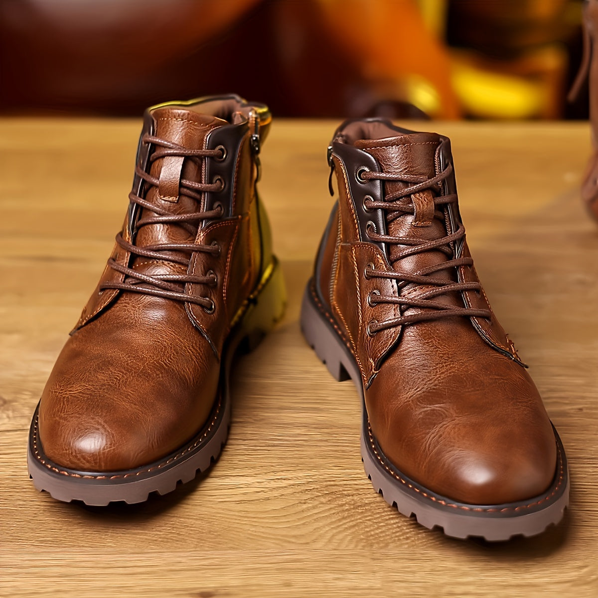 Daniel | Vintage Lace-Up Boots