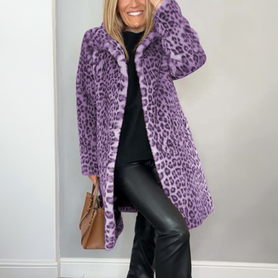Daisy| Coat With Leopard Print