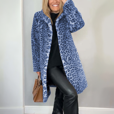 Daisy| Coat With Leopard Print